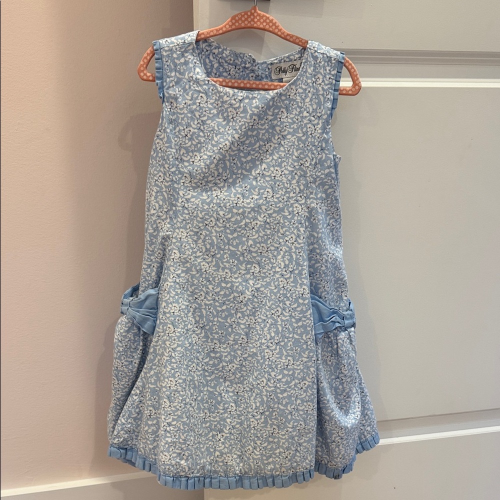 Polly Flinders  4T Blue Floral Kids Dress